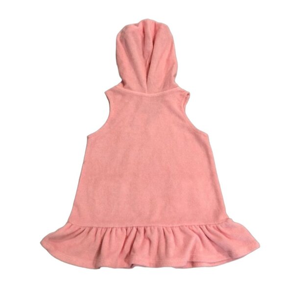 NEW Janie and Jack 12-18m Pink Toweling Terry Hooded Swim Cover Up - Picture 2 of 4